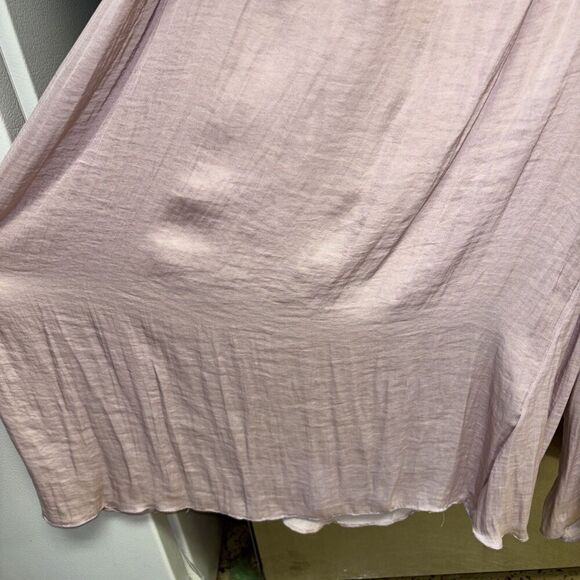 Free People L Perfect Morning One Piece Jumpsuit Pink Lace V Neck Long Sleeve - Picture 10 of 16